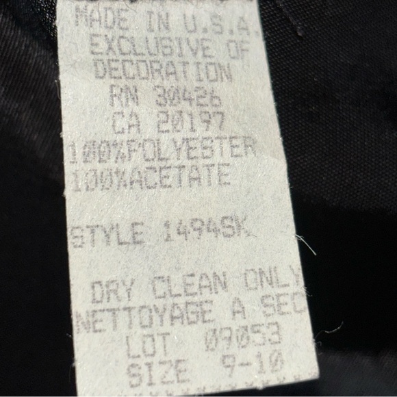 Vintage Maxi Black Skirt Junior’s Size 9/10 Made in USA - Picture 5 of 5